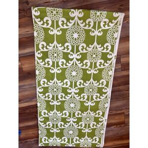 Waverly FUN FLORET MCM Floral Scroll Green Cotton Drapery Upho Fabric 56w X 6yds